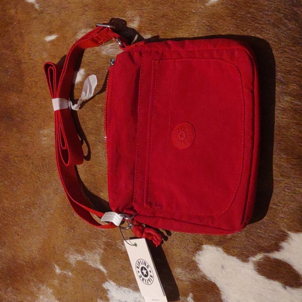 Red 🍒 Kipling crossbody bag nwt